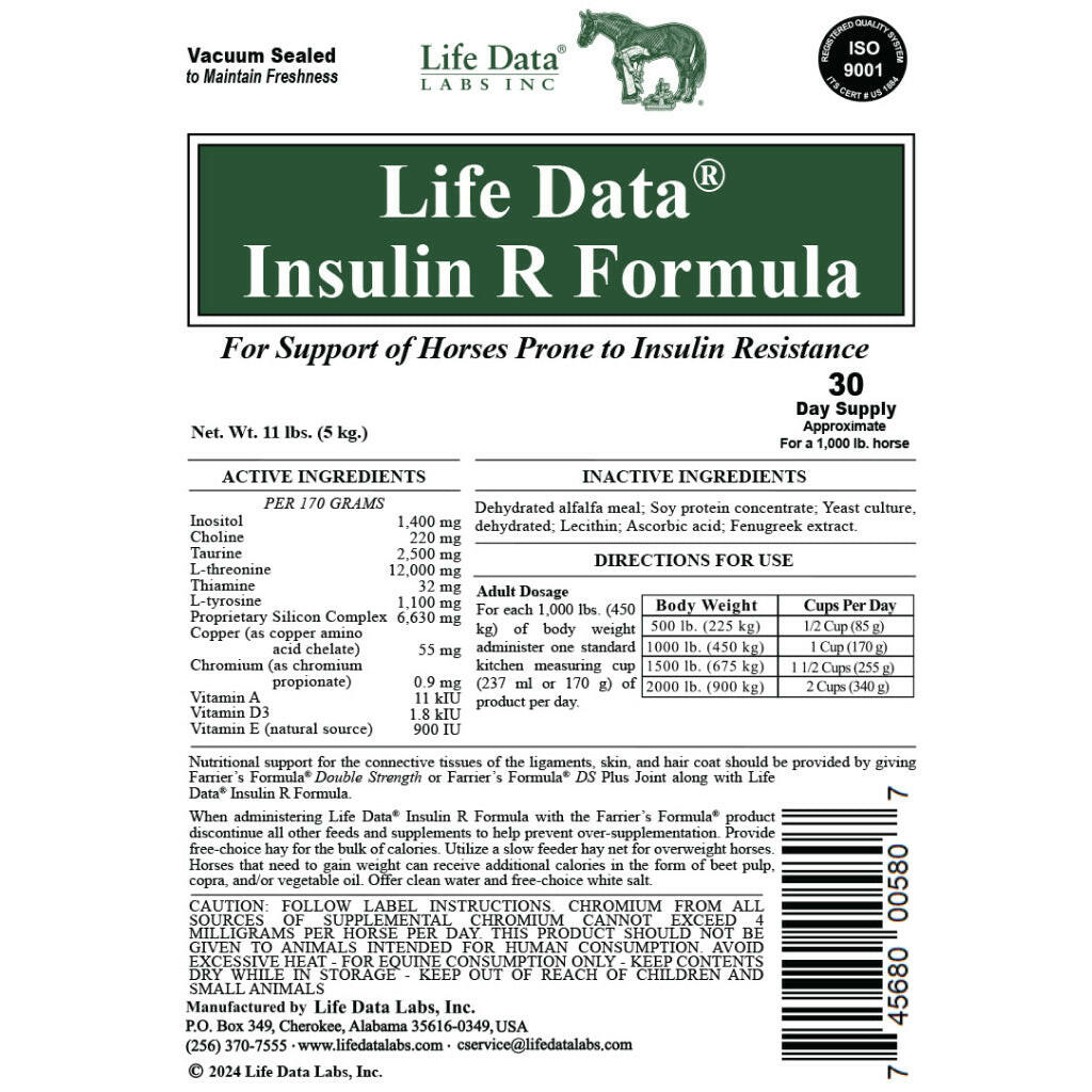 Life Data Insulin R Formula Support Supplement for Horses (11 lb Life Data Insulin R Formula Support Supplement for Horses (11 lb